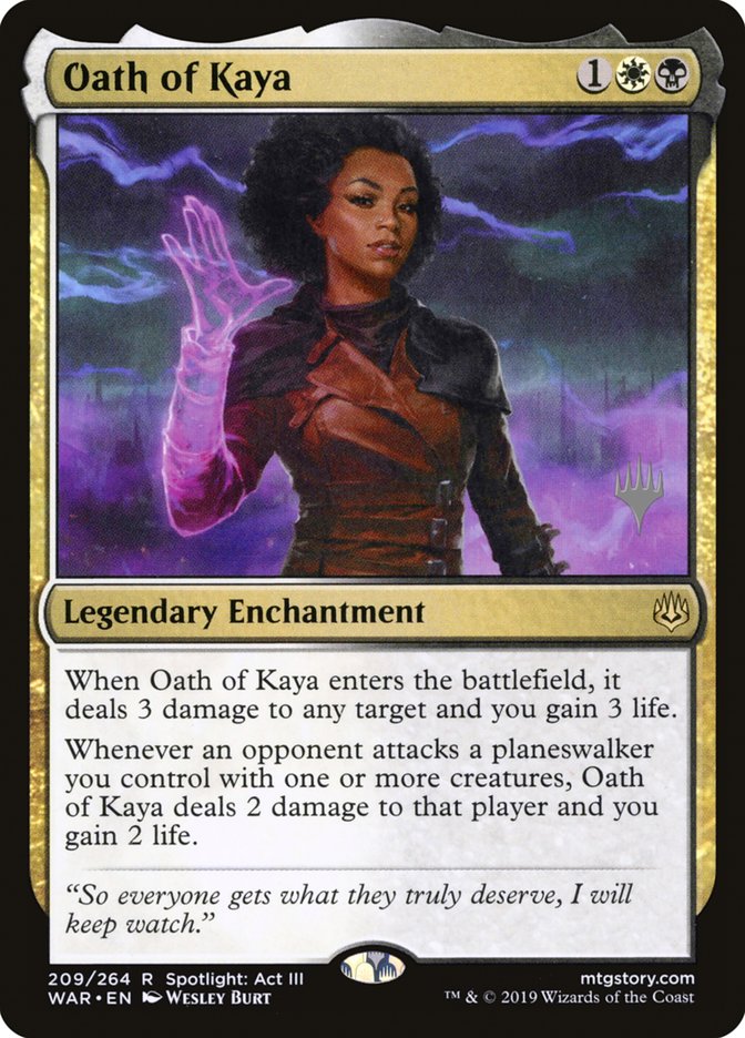 Oath of Kaya (Promo Pack) [War of the Spark Promos] | Devastation Store