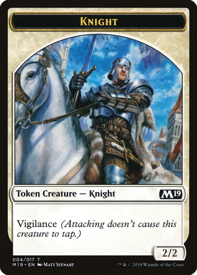 Knight [Core Set 2019 Tokens] | Devastation Store