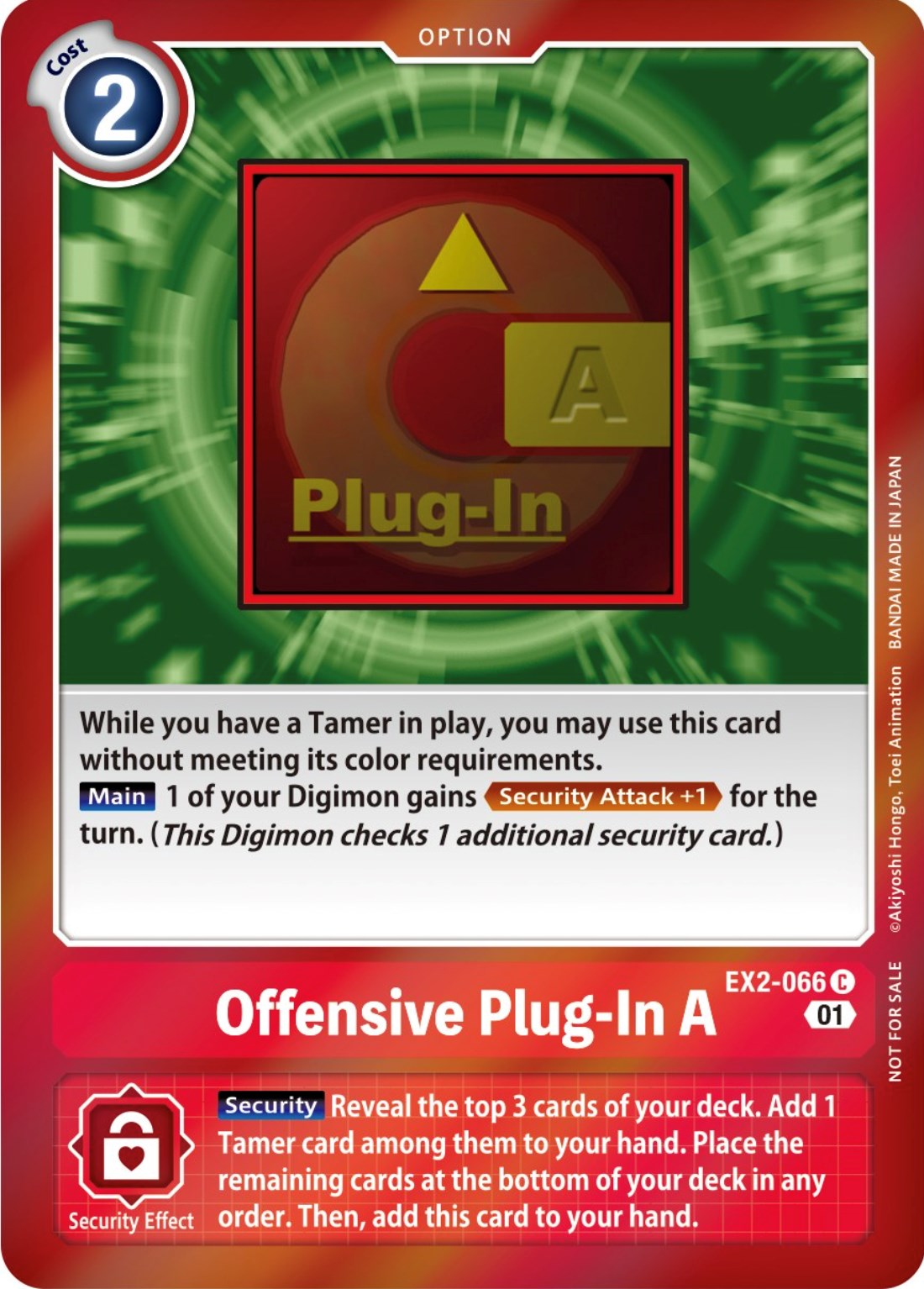 Offensive Plug-In A [EX2-066] (Event Pack 4) [Digital Hazard Promos] | Devastation Store
