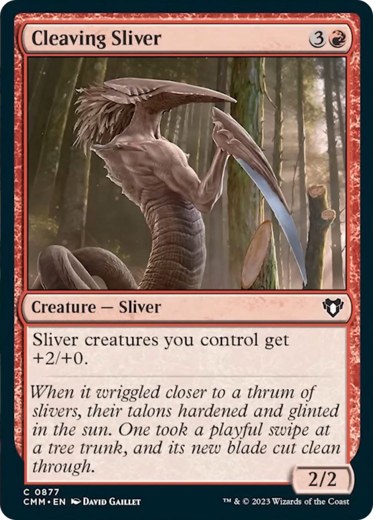 Cleaving Sliver [Commander Masters] | Devastation Store