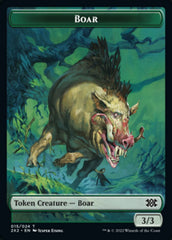 Boar // Soldier Double-sided Token [Double Masters 2022 Tokens] | Devastation Store