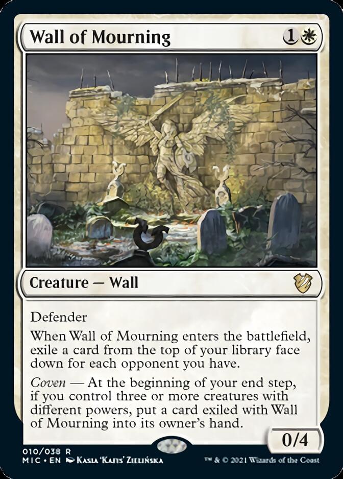 Wall of Mourning [Innistrad: Midnight Hunt Commander] | Devastation Store