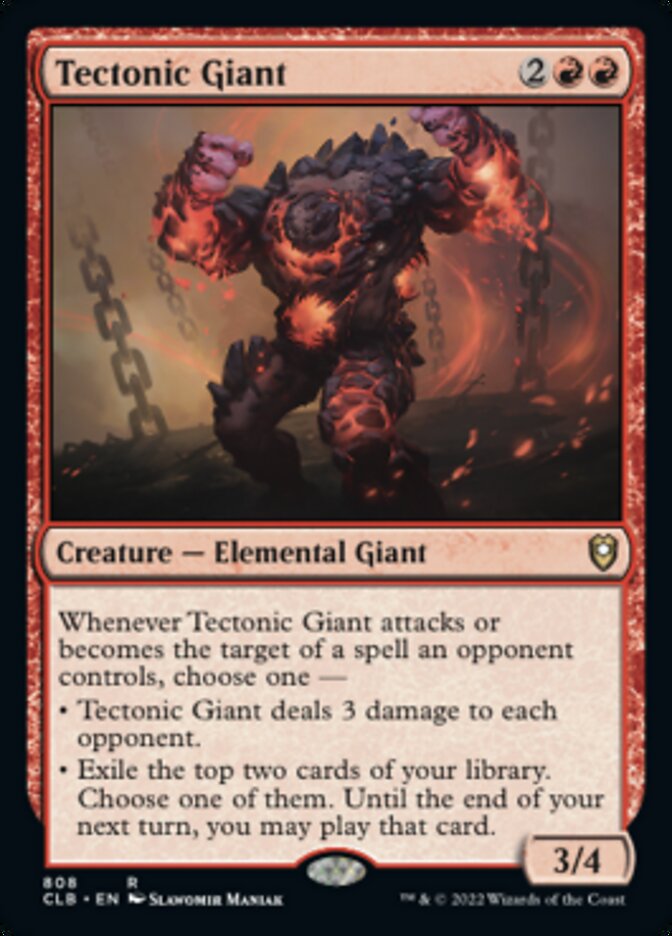 Tectonic Giant [Commander Legends: Battle for Baldur's Gate] | Devastation Store