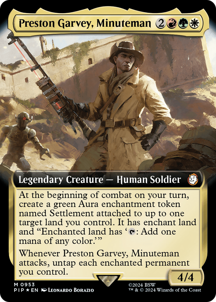 Preston Garvey, Minuteman (Extended Art) (Surge Foil) [Fallout] | Devastation Store