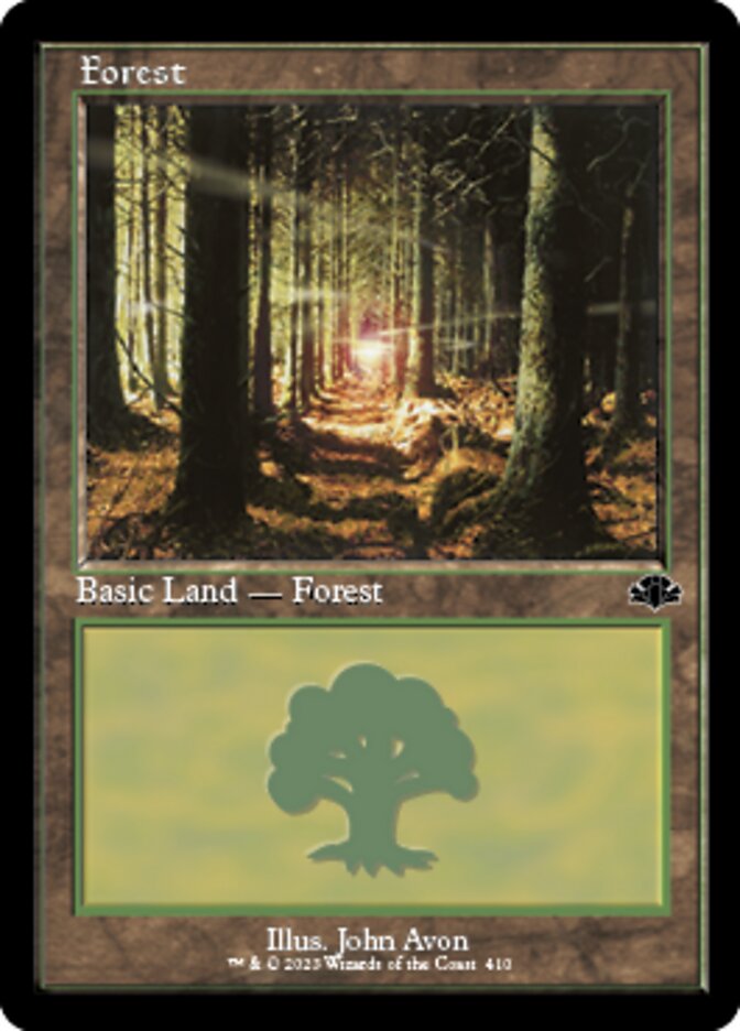 Forest (410) (Retro) [Dominaria Remastered] | Devastation Store