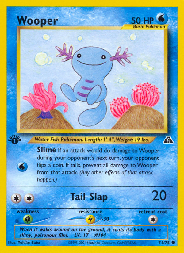 Wooper (71/75) [Neo Discovery 1st Edition] | Devastation Store