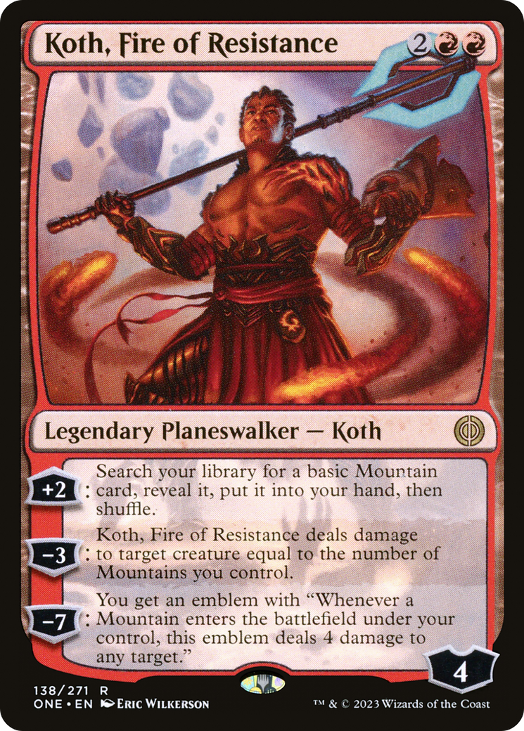 Koth, Fire of Resistance [Phyrexia: All Will Be One] | Devastation Store