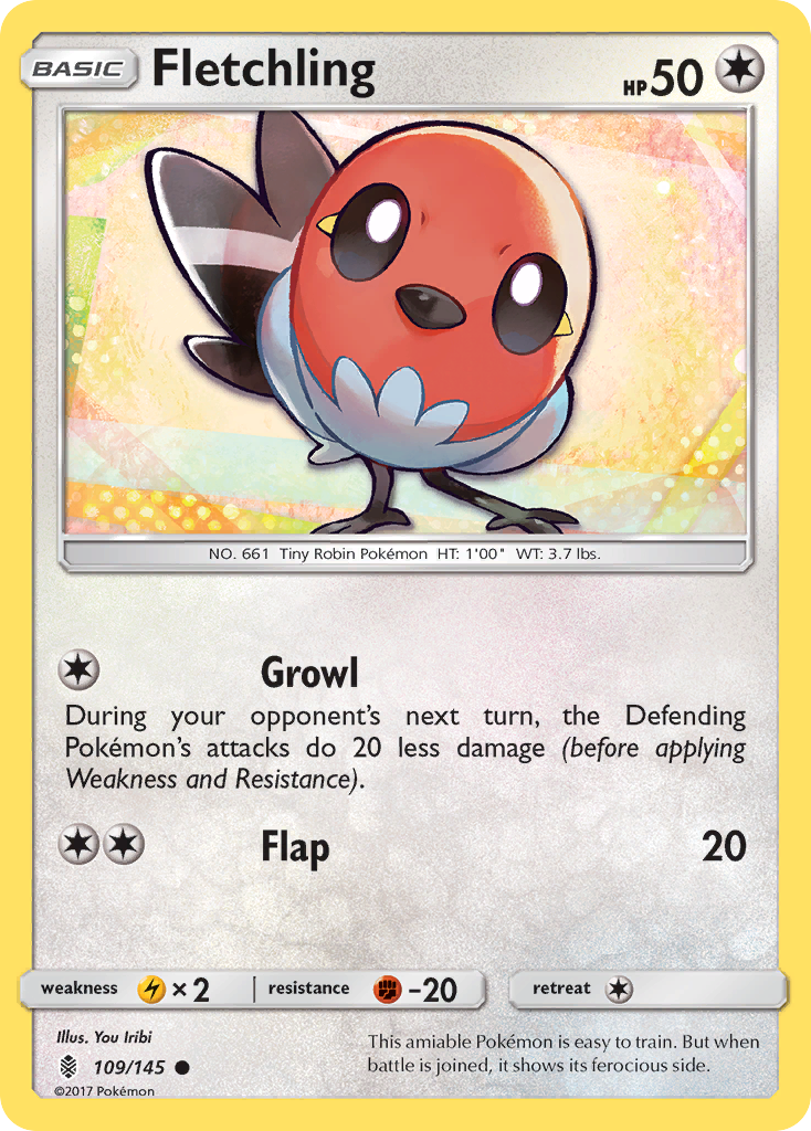 Fletchling (109/145) [Sun & Moon: Guardians Rising] | Devastation Store