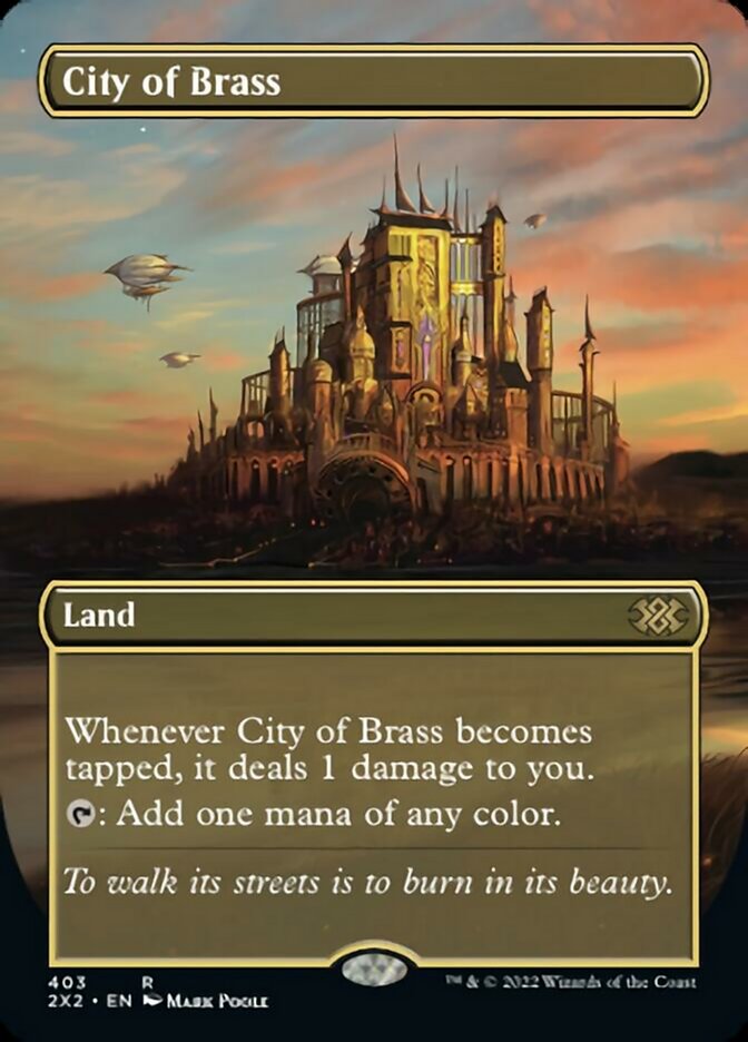 City of Brass (Borderless Alternate Art) [Double Masters 2022] | Devastation Store