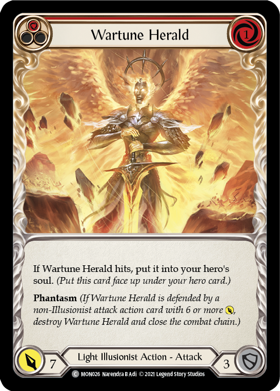 Wartune Herald (Red) [MON026] 1st Edition Normal - Devastation Store | Devastation Store