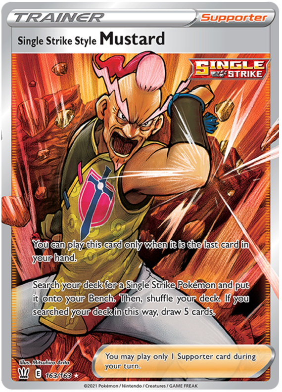 Single Strike Style Mustard (163/163) [Sword & Shield: Battle Styles] | Devastation Store