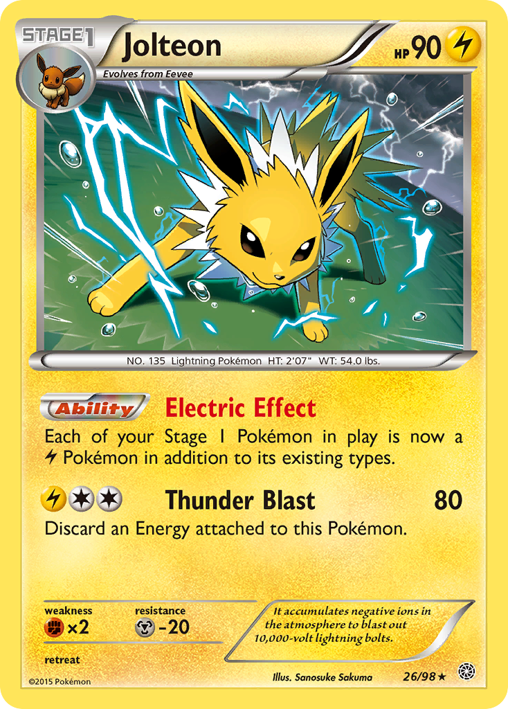 Jolteon (26/98) [XY: Ancient Origins] | Devastation Store