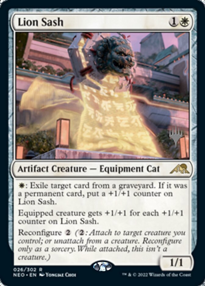 Lion Sash (Promo Pack) [Kamigawa: Neon Dynasty Promos] | Devastation Store