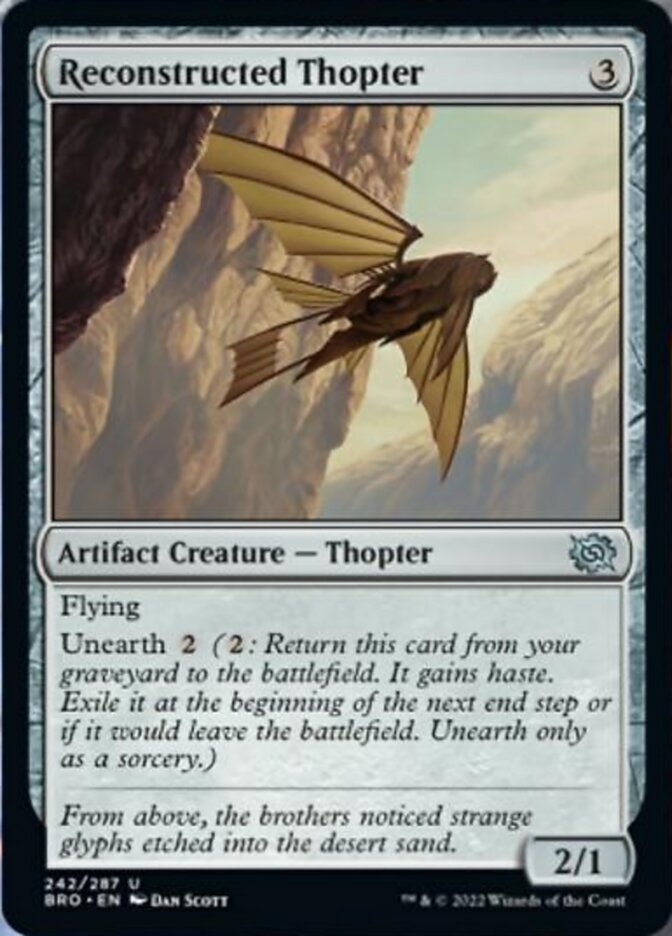 Reconstructed Thopter [The Brothers' War] | Devastation Store