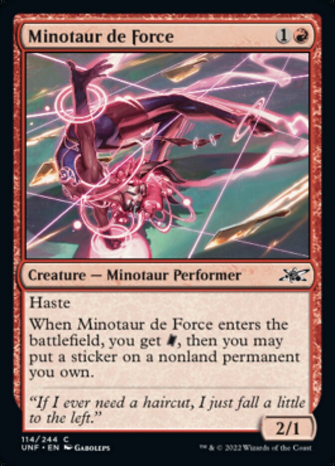 Minotaur de Force [Unfinity] | Devastation Store