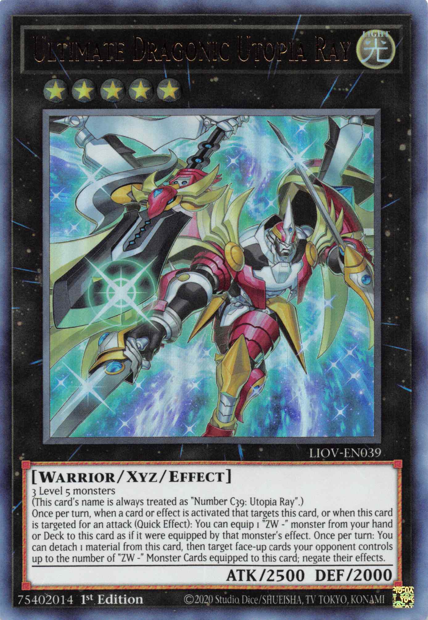 Ultimate Dragonic Utopia Ray [LIOV-EN039] Ultra Rare | Devastation Store