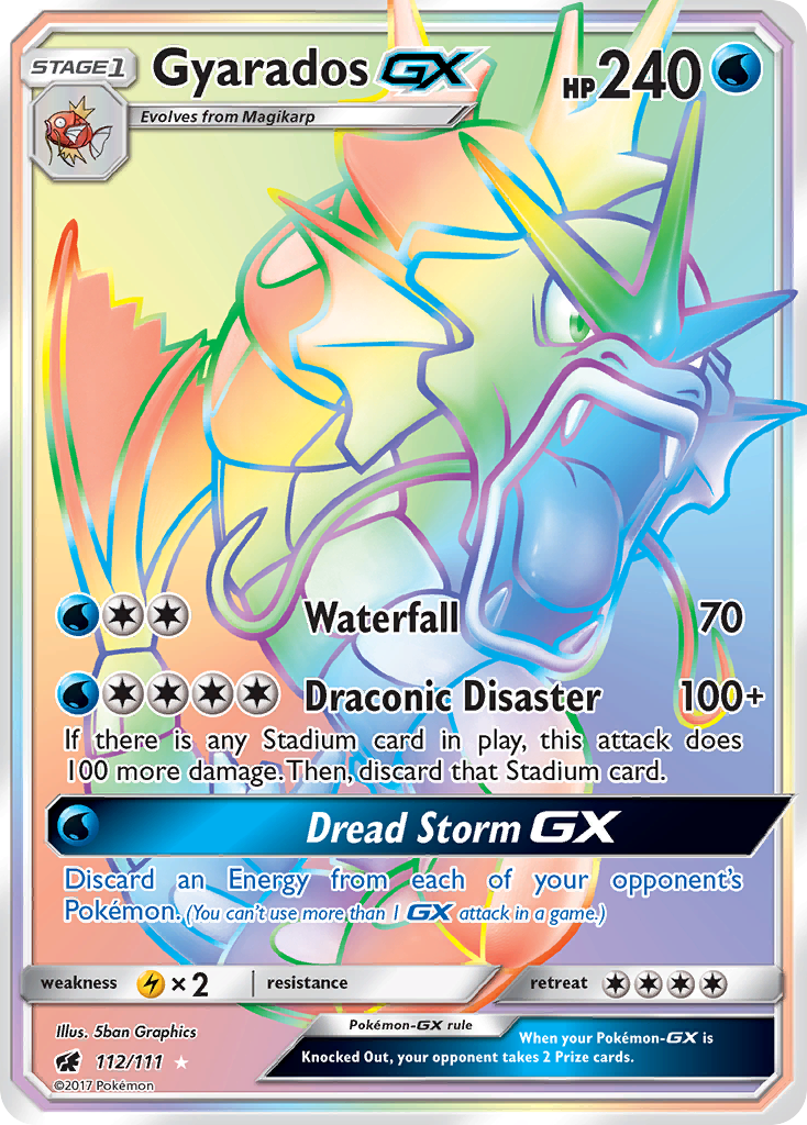 Gyarados GX (112/111) [Sun & Moon: Crimson Invasion] | Devastation Store