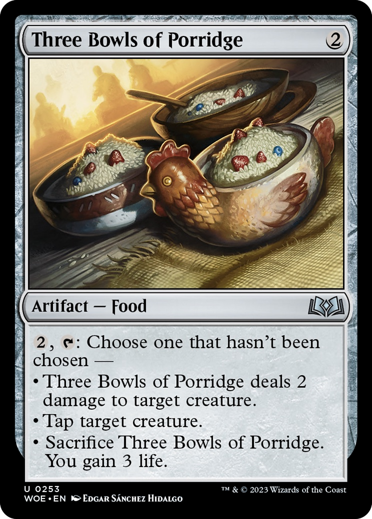 Three Bowls of Porridge [Wilds of Eldraine] | Devastation Store