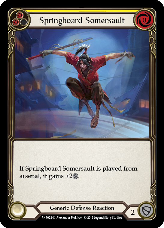 Springboard Somersault [RNR022-C] (Rhinar Hero Deck)  1st Edition Normal | Devastation Store