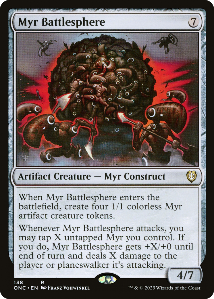 Myr Battlesphere [Phyrexia: All Will Be One Commander] | Devastation Store