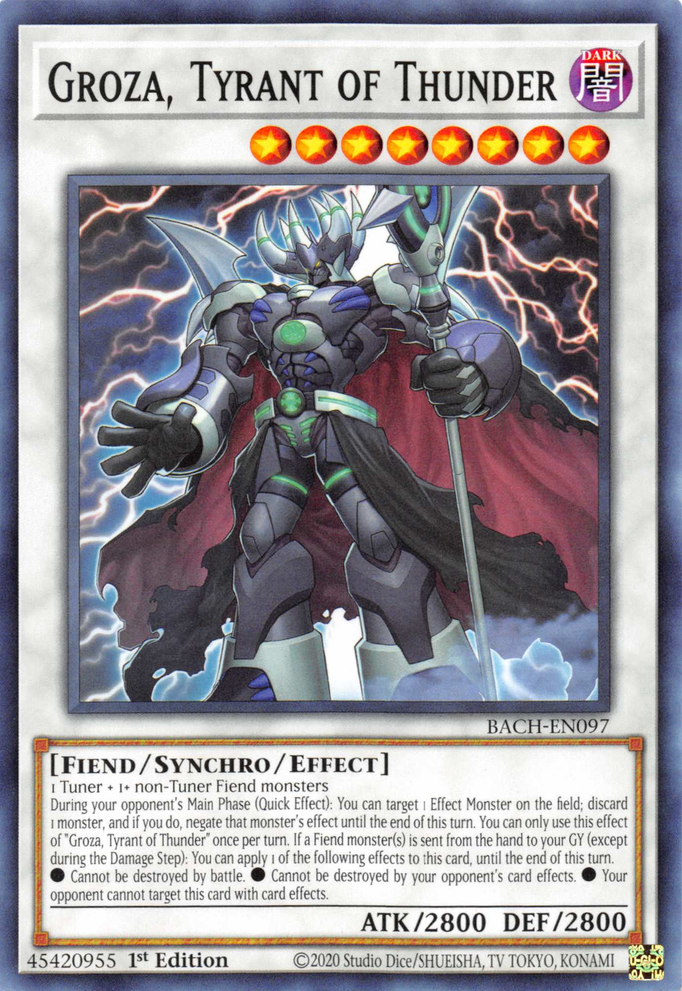 Groza, Tyrant of Thunder [BACH-EN097] Common | Devastation Store