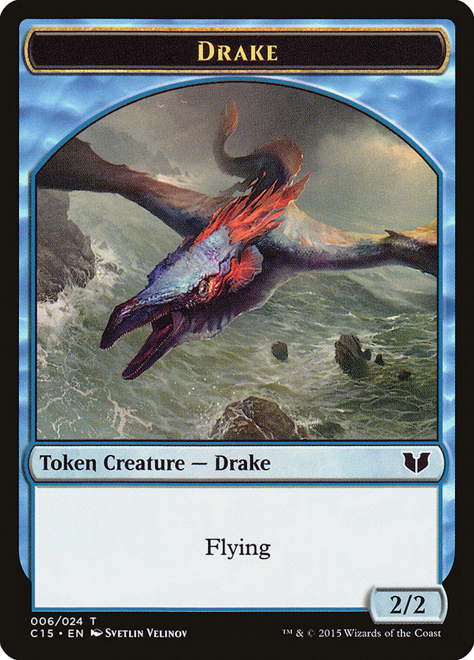 Drake // Elemental (020) Double-Sided Token [Commander 2015 Tokens] | Devastation Store