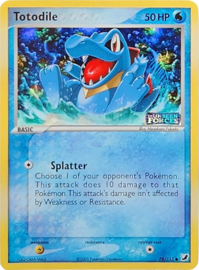 Totodile (78/115) (Stamped) [EX: Unseen Forces] | Devastation Store