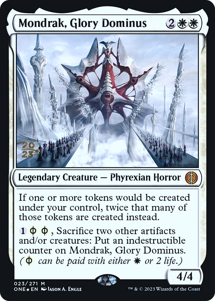 Mondrak, Glory Dominus [Phyrexia: All Will Be One Prerelease Promos] | Devastation Store