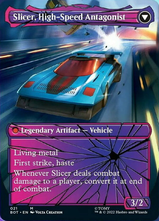 Slicer, Hired Muscle // Slicer, High-Speed Antagonist (Shattered Glass) [Transformers] | Devastation Store