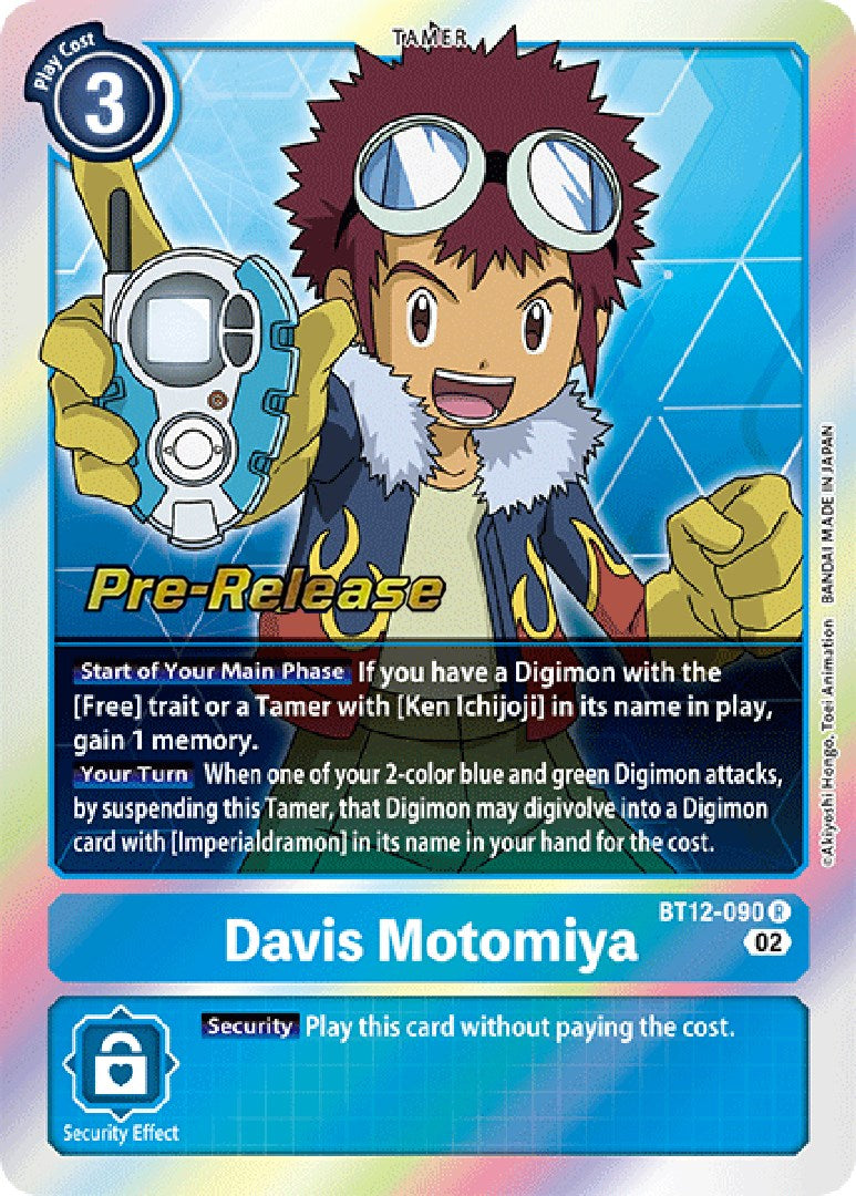 Davis Motomiya [BT12-090] [Across Time Pre-Release Cards] | Devastation Store
