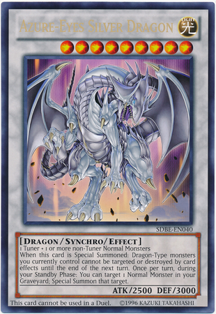 Azure-Eyes Silver Dragon (Oversized) (Silver Dragon) [SDBE-EN040] Promo | Devastation Store