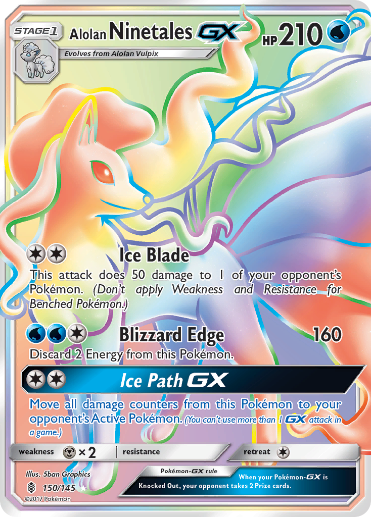 Alolan Ninetales GX (150/145) [Sun & Moon: Guardians Rising] | Devastation Store