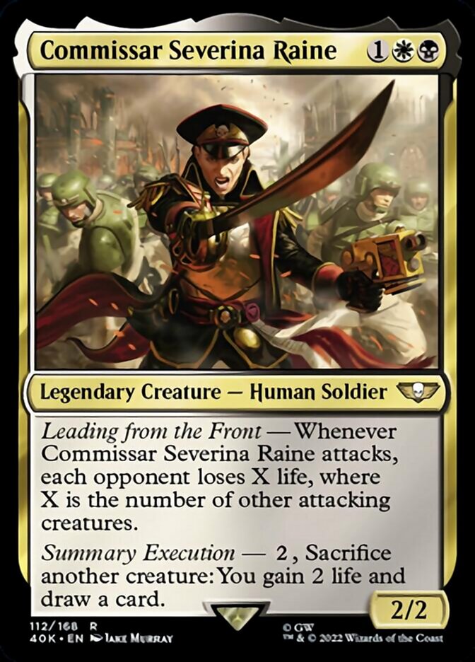 Commissar Severina Raine (Surge Foil) [Universes Beyond: Warhammer 40,000] | Devastation Store