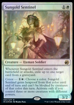 Sungold Sentinel [Innistrad: Midnight Hunt Prerelease Promos] | Devastation Store