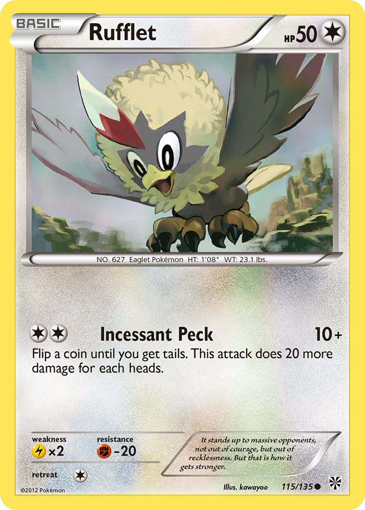 Rufflet (115/135) [Black & White: Plasma Storm] | Devastation Store