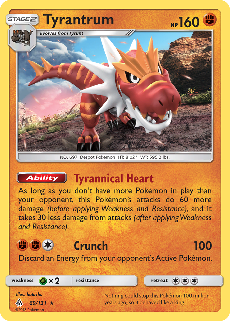 Tyrantrum (69/131) [Sun & Moon: Forbidden Light] | Devastation Store