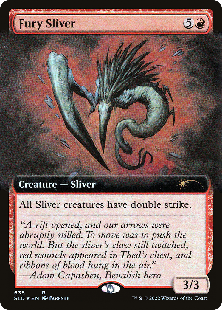 Fury Sliver (Extended Art) [Secret Lair Drop Promos] | Devastation Store