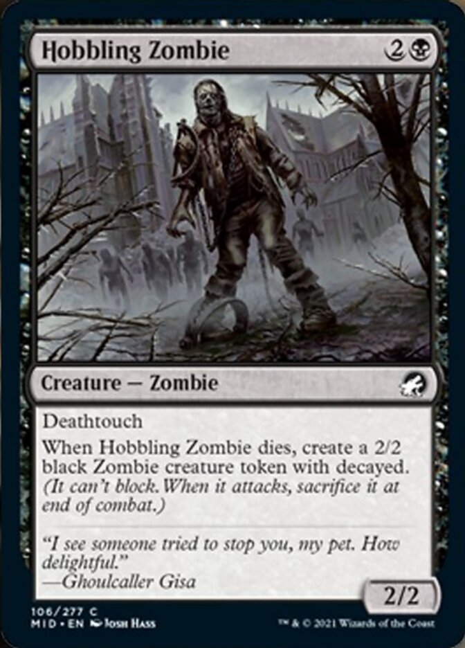 Hobbling Zombie [Innistrad: Midnight Hunt] | Devastation Store