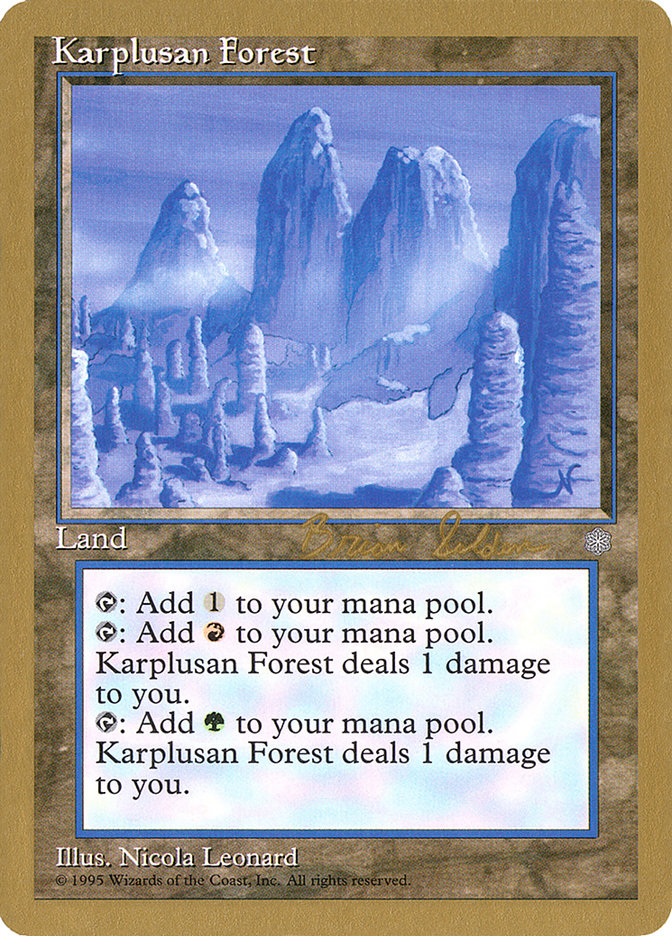 Karplusan Forest (Brian Selden) [World Championship Decks 1998] | Devastation Store