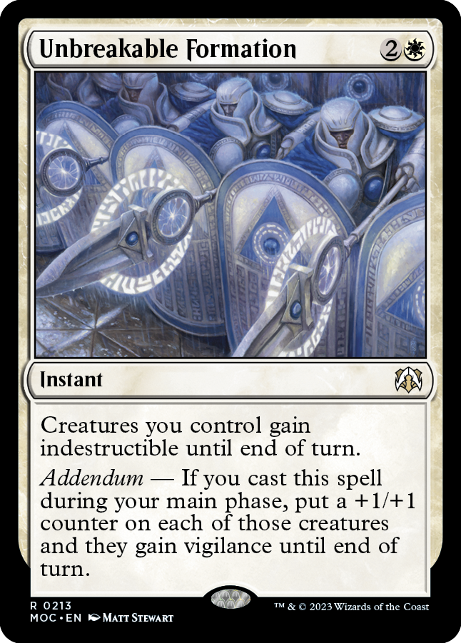 Unbreakable Formation [March of the Machine Commander] | Devastation Store