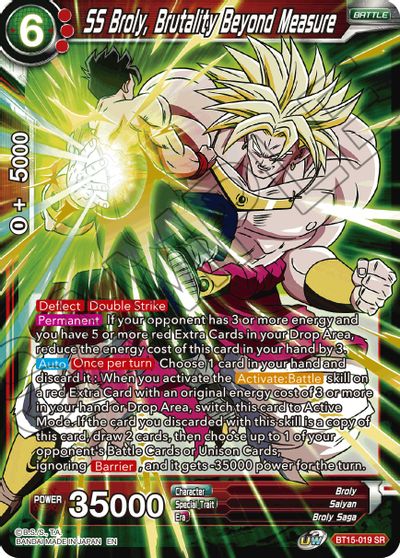SS Broly, Brutality Beyond Measure [BT15-019] | Devastation Store