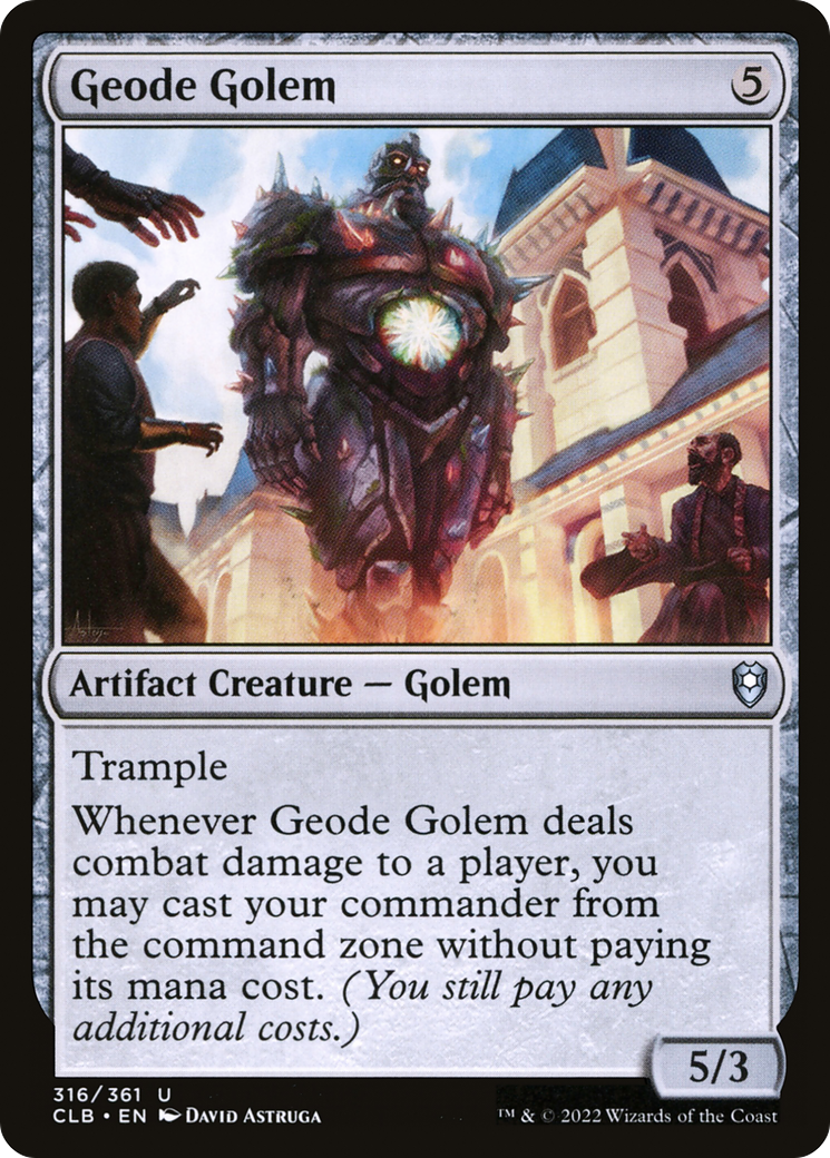Geode Golem [Commander Legends: Battle for Baldur's Gate] | Devastation Store
