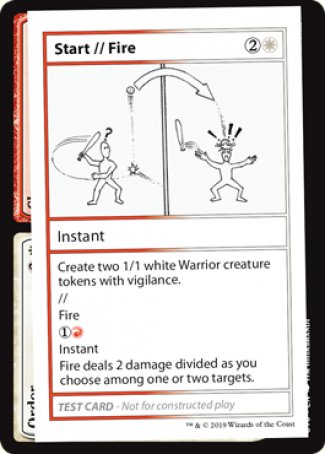 Start // Fire (2021 Edition) [Mystery Booster Playtest Cards] | Devastation Store