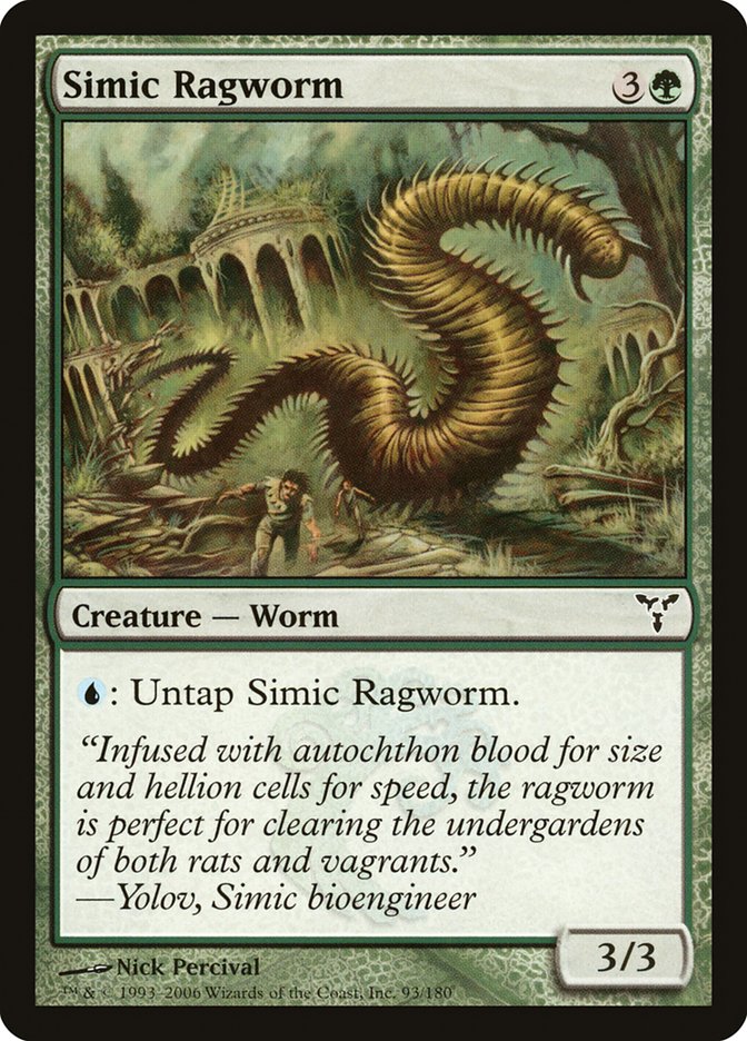 Simic Ragworm [Dissension] | Devastation Store
