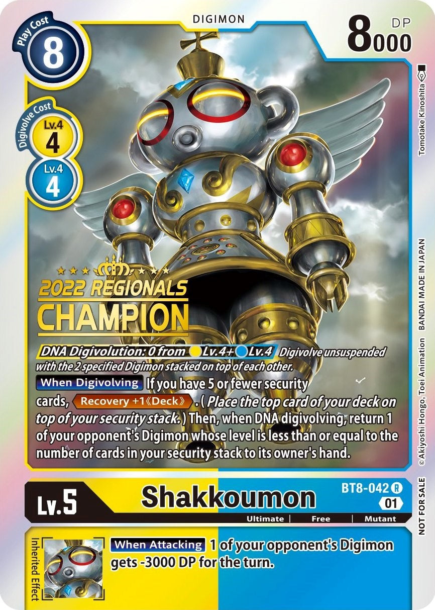 Shakkoumon [BT8-042] (2022 Championship Offline Regional) (Online Champion) [New Awakening Promos] | Devastation Store
