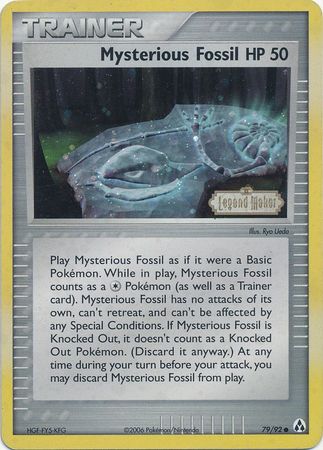 Mysterious Fossil (79/92) (Stamped) [EX: Legend Maker] | Devastation Store