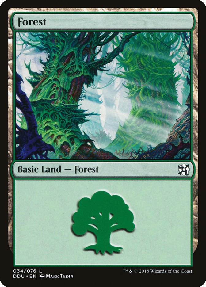 Forest (34) [Duel Decks: Elves vs. Inventors] | Devastation Store