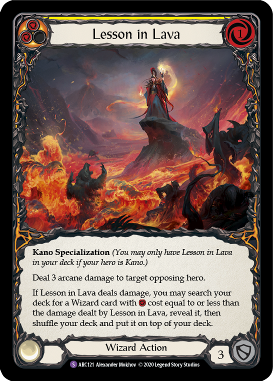 Lesson in Lava [ARC121] Unlimited Edition Rainbow Foil - Devastation Store | Devastation Store