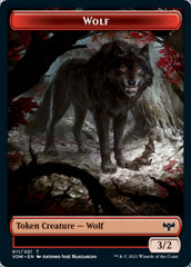 Wolf (011) // Spirit (002) Double-sided Token [Innistrad: Crimson Vow Tokens] | Devastation Store