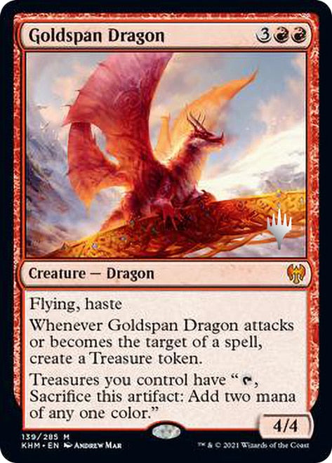 Goldspan Dragon [Kaldheim Promos] | Devastation Store